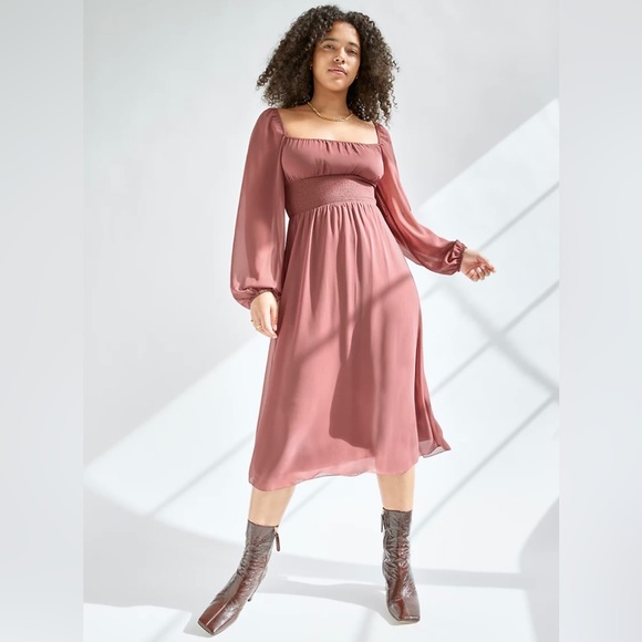 Wilfred Dresses & Skirts - Aritzia Wilfred Bella Slit Dress in Epicurean Brown
